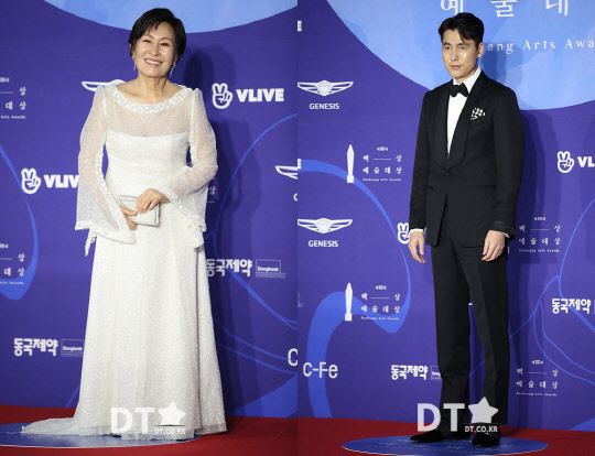 김혜자 정우성 [2019 백상예술대상 포토월 / 박동욱 기자 fufus@]